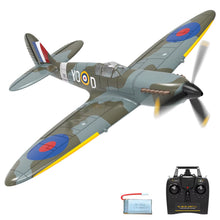 Load image into Gallery viewer, Volantex New Spitfire RC Plane EPP 400Mm Wingspan RC Fighter One Key Aerobatic 2.4G 4CH RTF Warbird Plane