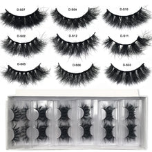 Load image into Gallery viewer, Mink Lashes Wholesale 5/10/50 Pairs Fluffy Real Mink Hair Natural Eyelashes Wholesale Short Wispy Mink Eyelashes Bulk