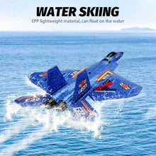 Load image into Gallery viewer, F22 Raptor RC Plane 2.4G 2CH Remote Control Flying Glider with LED Lights EPP Foam Airplane Toys for Children Gifts