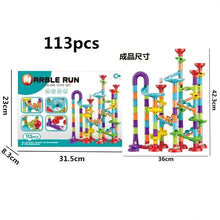 Load image into Gallery viewer, 29-142PCS Marble Run Building Blocks Marbles Slide Toys for Children DIY Creativity Constructor Educational Toys Children Gift