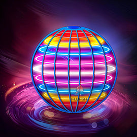 Flying Ball Suspension Color LED Automatic Boomerang Ball Black Tech Magic Ball Flying Toys Gyroscopic Anti-Gravity for Children