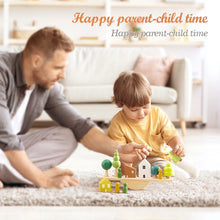 Load image into Gallery viewer, Montessori Sensory Toys Stacking Toys for Baby Forest Houses Replica Wooden Forest Blocks Early Childhood Education Game Gift