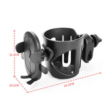 Load image into Gallery viewer, Cup Holder for Stroller Phone Support Outing Travel Universal Pram Kids Bicycle Baby Stroller Accessories Anti-Slip Design 1Pc