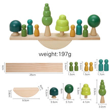 Load image into Gallery viewer, Montessori Sensory Toys Stacking Toys for Baby Forest Houses Replica Wooden Forest Blocks Early Childhood Education Game Gift