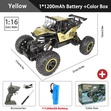 Load image into Gallery viewer, 1:16 / 1:24 4WD RC Car with Led Lights Radio Remote Control Cars Buggy Off-Road Control Trucks for Children Toys