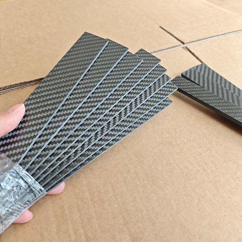 1Pcs 3K Carbon Fiber Sheet Thickness 0.2-6Mm High Strength Carbon Fiber Board Carbon Strip Carbon Flat Strip Can Be Customized