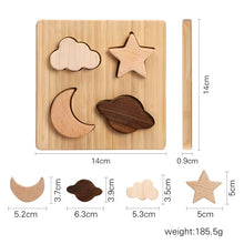 Load image into Gallery viewer, Montessori Wooden Toys for Baby Stars Moon Balance Blocks Board Games Educational Toys Children Stacking High Blocks Constructor