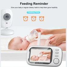 Load image into Gallery viewer, 3.5'' Video Baby Monitor 2.4G Mother Kid 2 Way Audio Talk Night Vision Security Cameras Video Surveillance Cam with Temperature