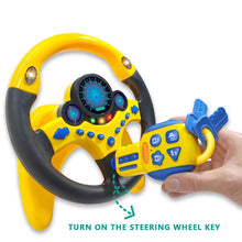 Load image into Gallery viewer, Electric Simulated Driving Steering Three-Dimensional Portable Wheel Copilot Toy Light and Sound Educational Children'S Gifts