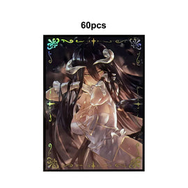 60PCS Holographic Anime Card Sleeves for MTG 67×92Mm Top Loading Board Game Inner Card Protector Compatible with TCG/PTCG/PKM