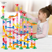 Load image into Gallery viewer, 29-142PCS Marble Run Building Blocks Marbles Slide Toys for Children DIY Creativity Constructor Educational Toys Children Gift