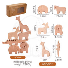 Load image into Gallery viewer, Montessori Wooden Toys for Baby Stars Moon Balance Blocks Board Games Educational Toys Children Stacking High Blocks Constructor