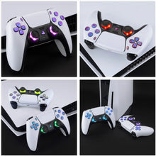 Load image into Gallery viewer, Multi-Colors Luminated Dpad Thumbstick Share Home Face Buttons, DTF V3 LED Kit for PS5 Controller BDM-010 &amp; BDM-020