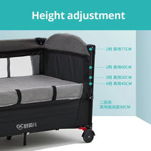 Load image into Gallery viewer, MOEYE Baby Bed Portable Baby Cribs with Diaper Table Baby Sleep Cradle Multifunctional Playpen Crib